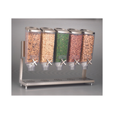 Rosseto 5-Container Stainless Steel EZ-PRO Food Dispenser